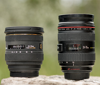デジタル一眼Canon EF 135mm F2.8とSIGMA 24-70mm F2.8